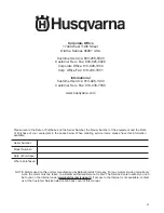 Предварительный просмотр 21 страницы Husqvarna TS 250 X3 Operator'S Manual