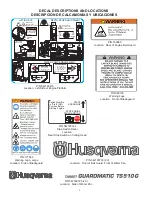 Preview for 7 page of Husqvarna TS 510 G Operator'S Manual