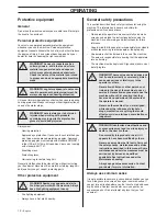 Preview for 12 page of Husqvarna TS 60 Operator'S Manual