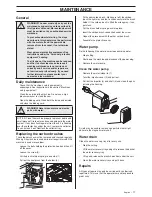 Preview for 17 page of Husqvarna TS 60 Operator'S Manual