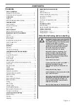 Preview for 3 page of Husqvarna TS70 Operator'S Manual