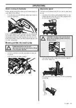 Preview for 19 page of Husqvarna TS70 Operator'S Manual