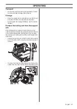 Preview for 21 page of Husqvarna TS70 Operator'S Manual