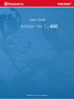 Husqvarna Viking Amber Air S 400 User Manual preview
