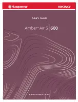 Husqvarna VIKING Amber Air S 600 User Manual preview