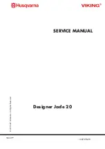 Husqvarna VIKING Designer Jade 20 Service Manual preview