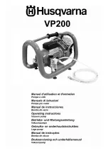 Husqvarna VP200 Operating Instructions Manual preview