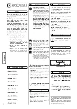 Preview for 6 page of Husqvarna VP200 Operating Instructions Manual