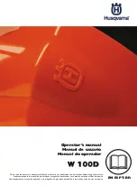 Preview for 1 page of Husqvarna W 100D Operator'S Manual