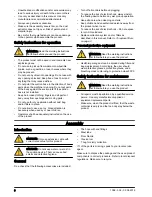 Preview for 6 page of Husqvarna W 250 P Operator'S Manual