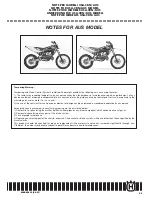 Preview for 405 page of Husqvarna WR 250/2008 Workshop Manual