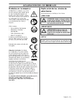 Preview for 55 page of Husqvarna WS220 Operator'S Manual