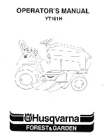 Husqvarna YT161H Operator'S Manual preview