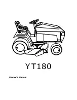 Предварительный просмотр 1 страницы Husqvarna YT180 Owner'S Manual