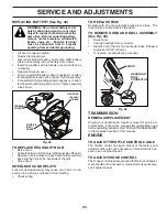 Предварительный просмотр 25 страницы Husqvarna YT48CS Operator'S Manual