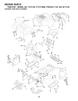 Предварительный просмотр 32 страницы Husqvarna YTH1746B Owner'S Manual