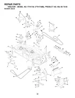 Предварительный просмотр 42 страницы Husqvarna YTH1746B Owner'S Manual