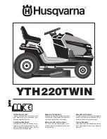 Husqvarna YTH220TWIN Instruction Manual preview