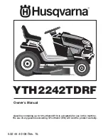 Husqvarna YTH2242TDRF Owner'S Manual preview