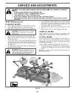 Предварительный просмотр 21 страницы Husqvarna YTH2754 TWIN Owner'S Manual