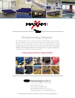 Preview for 10 page of Hussey Seating MAXAM 1 Operation And Maintenance Manual