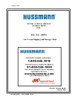 Preview for 1 page of Hussmann 10HD Installation And Service Instructions Manual