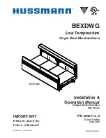 Preview for 1 page of Hussmann BEXDW8G Installation & Operation Manual