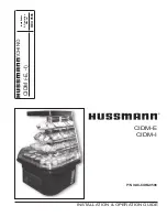 Preview for 1 page of Hussmann CHINO CIDM-E Installation And Operation Manual