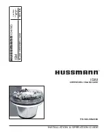 Preview for 1 page of Hussmann Chino ISM Installation And Operation Manual