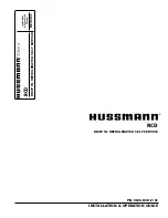 Hussmann Chino RCD Installation And Operation Manual preview