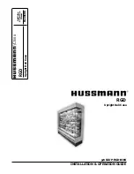 Hussmann Chino RGD Installation And Operation Manual preview