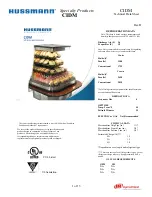 Preview for 1 page of Hussmann CIDM Technical Data Sheet