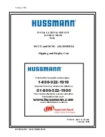 Предварительный просмотр 1 страницы Hussmann DCCG-12 Installation And Service Instructions Manual