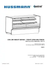 Hussmann DM LOW HEIGHT Series Installation Manual preview