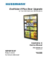 Hussmann EcoVision II Plus Door Upgrade Installation & Service Manual preview