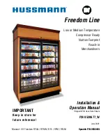 Hussmann Freedom Line series Installation & Operation Manual preview