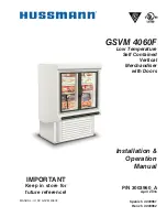 Hussmann GSVM4060F Installation & Operation Manual preview