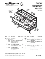 Hussmann Impact C1CWC Technical Data Sheet preview