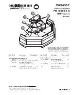 Hussmann IMPACT CW2-EGE Technical Data Sheet preview