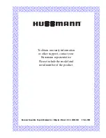 Preview for 30 page of Hussmann IMPACT Elite E1 Installation And Operation Manual