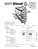 Preview for 1 page of Hussmann impact Excel C5NX-LE Technical Data Sheet