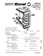 Предварительный просмотр 1 страницы Hussmann Impact Excel C6X-LE Technical Data Sheet