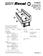 Preview for 1 page of Hussmann Impact Excel P1NX-E Technical Data Sheet