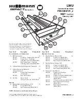 Hussmann IMPACT LWU Technical Data Sheet предпросмотр