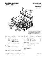 Hussmann IMPACT M1CIMP-4B Datasheet preview