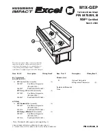 Hussmann M1X-GEP Technical Data Sheet предпросмотр