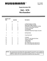 Preview for 1 page of Hussmann M62 Install Manual