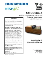 Предварительный просмотр 1 страницы Hussmann MicroSC ISMGG2DA-A Installation & Operation Manual