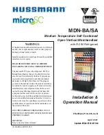 Preview for 1 page of Hussmann microSC MDN-BA Installation & Operation Manual