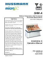 Hussmann microSC SHM-A Series Installation & Operation Manual предпросмотр